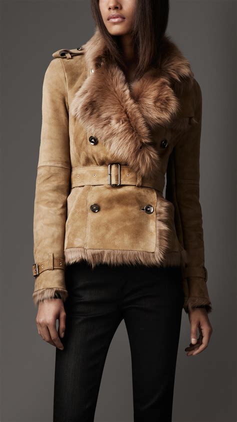 burberry shearling jacket